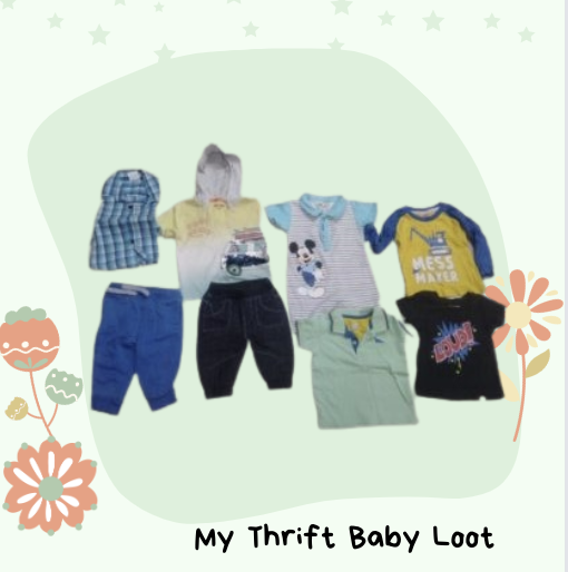 combo of preloved baby boy clothes